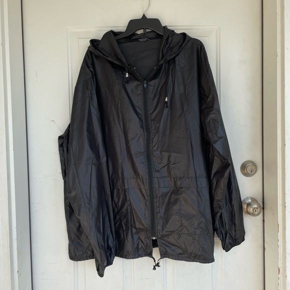 Coofandy Black Hooded Jacket Windbreaker Light Jacket size XXL - Picture 1 of 13